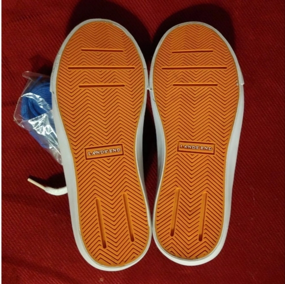 Lands End Boys Suede Shoes, Sz 3 Kids - Picture 2 of 3